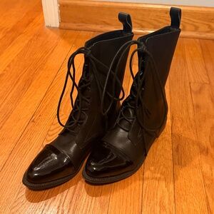 Black Lace Up Boots